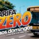 meio da Secretaria de Mobilidade Urbana, informa que a Tarifa Zero no transporte